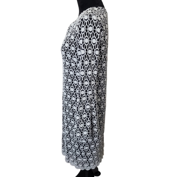 NWT Roz & Ali Eyelet Lace Bell Sleeve Dress Size Small - Picture 5 of 10